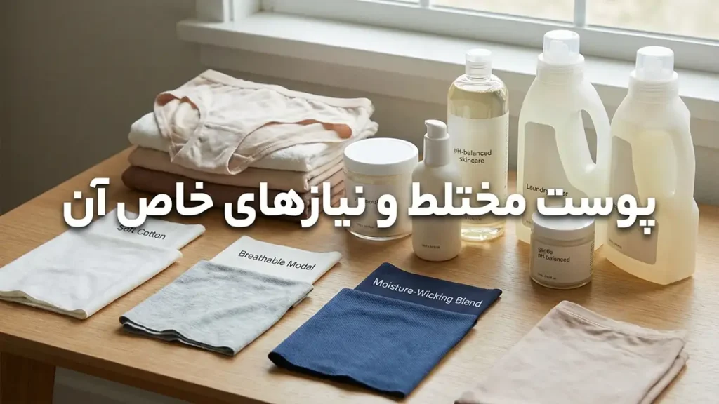 لباس زیر مناسب پوست مختلط: راهنمای جامع انتخاب و نگهداری پوست مختلط و نیازهای خاص آن