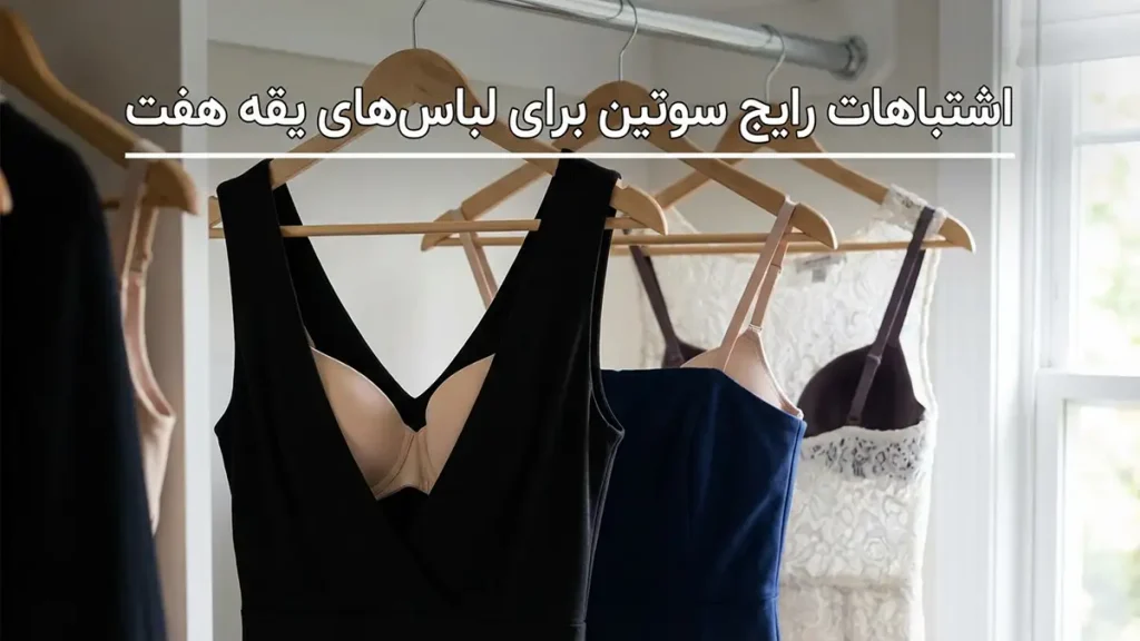 بهترین مدل سوتین برای لباسهای یقه هفت اشتباهات رایج در انتخاب سوتین برای لباسهای یقه هفت