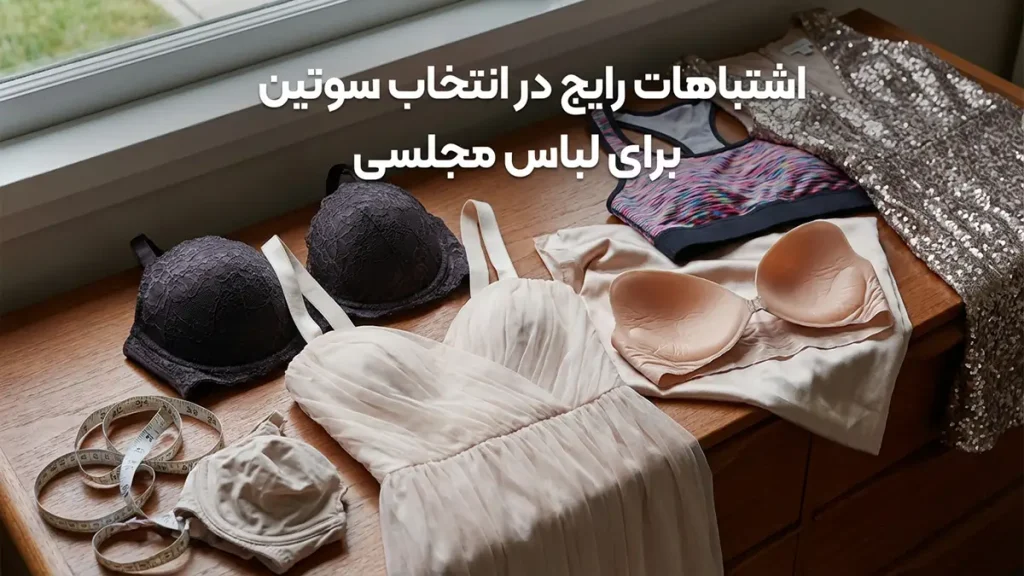 چطور سوتین مناسب لباس مجلسی انتخاب کنیم؟ اشتباهات رایج در انتخاب سوتین لباس مجلسی