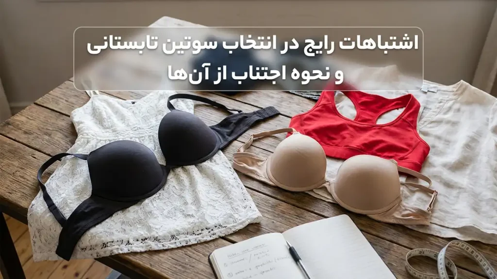 اشتباهات رایج در انتخاب سوتین تابستانی و چطور از آن‌ها پرهیز کنیم