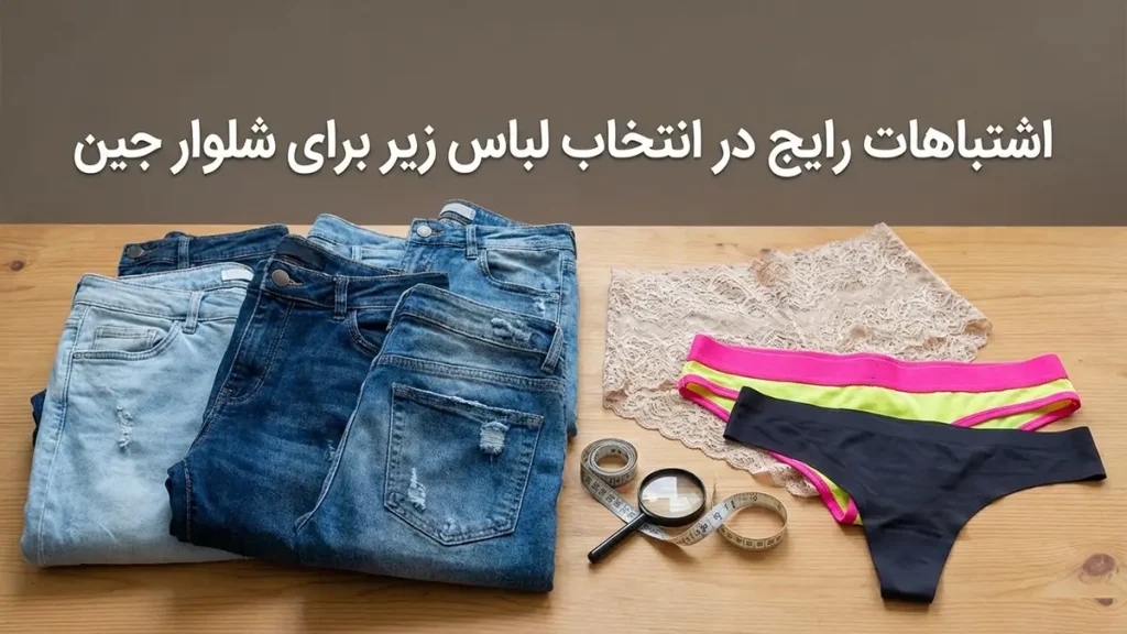 لباس زیر مناسب لباسهای جین: راهنمای جامع برای راحتی و استایل اشتباهات رایج در انتخاب لباس زیر برای جین و نحوه پیشگیری