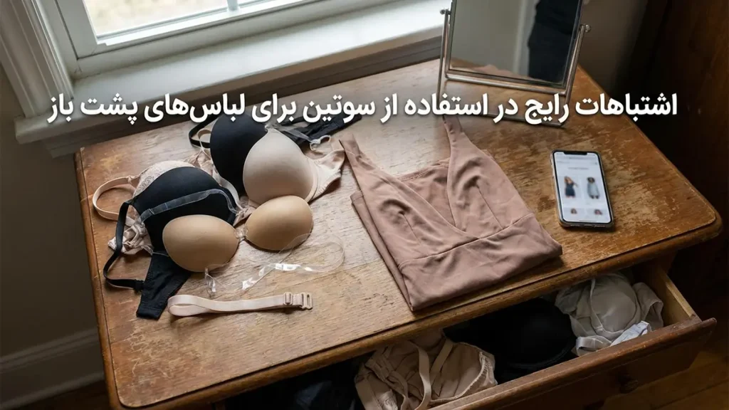 بهترین سوتین برای لباس پشت باز: راهنمای جامع انتخاب و کاربرد اشتباهات رایج در استفاده از سوتین لباس پشت باز و چگونگی اجتناب از آنها