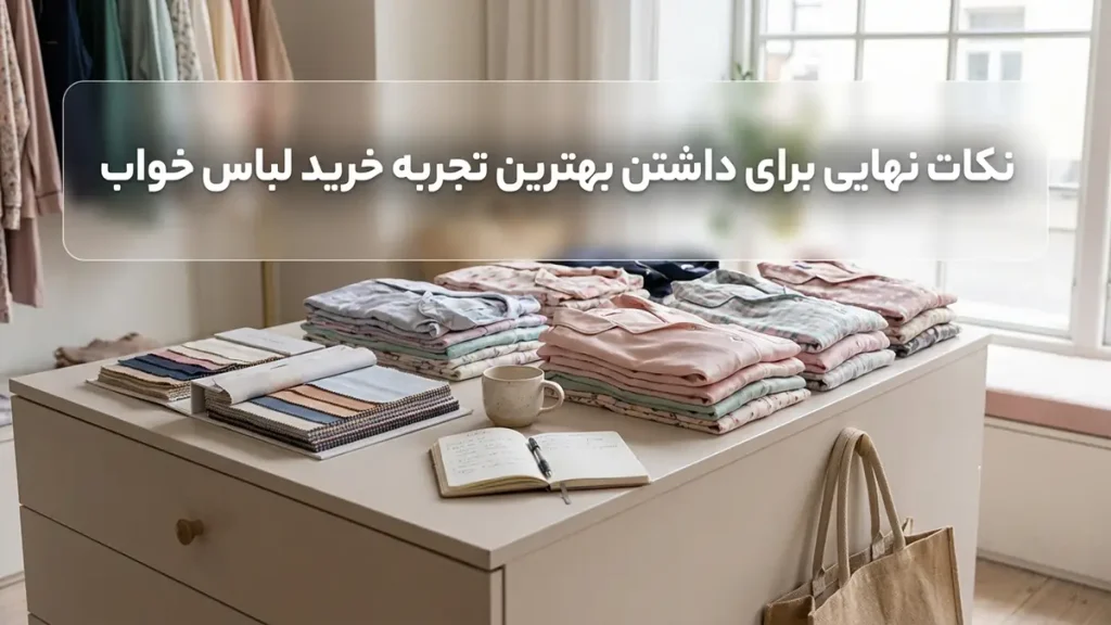 چطور لباس خواب مناسب انتخاب کنیم؟ راهنمای جامع برای خوابی راحتتر نکات پایانی برای داشتن بهترین تجربه خرید لباس خواب