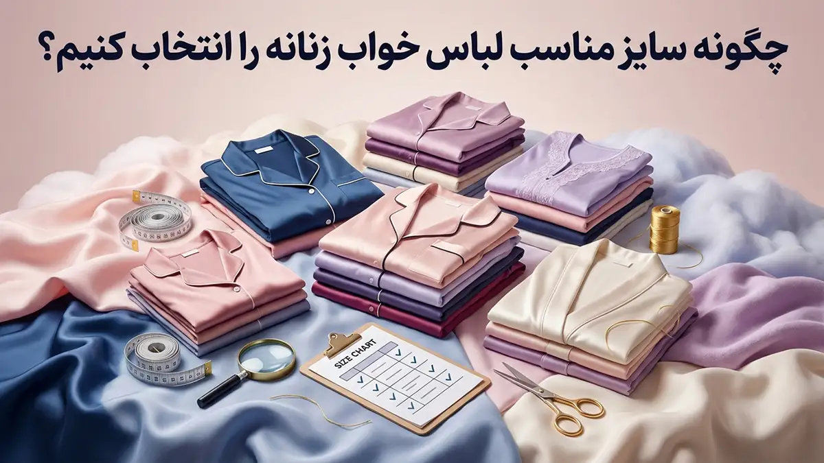 چطور لباس خواب رو اندازه مناسب انتخاب کنیم: راهنمای جامع راحتی و کیفیت خواب