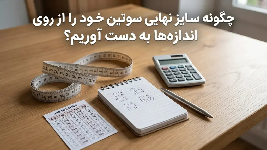چطور سایز سوتین بگیریم؟ چگونه سایز نهایی سوتین خود را از اندازهها بدست آوریم؟