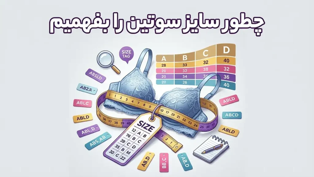 چطور سایز سوتین را بفهمیم: راهنمای جامع اندازه‌گیری و انتخاب سوتین مناسب