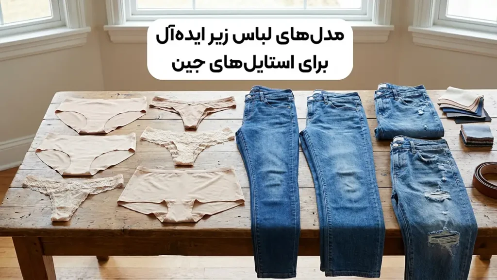 لباس زیر مناسب لباسهای جین: راهنمای جامع برای راحتی و استایل مدلهای لباس زیر ایدهآل برای استایلهای جین