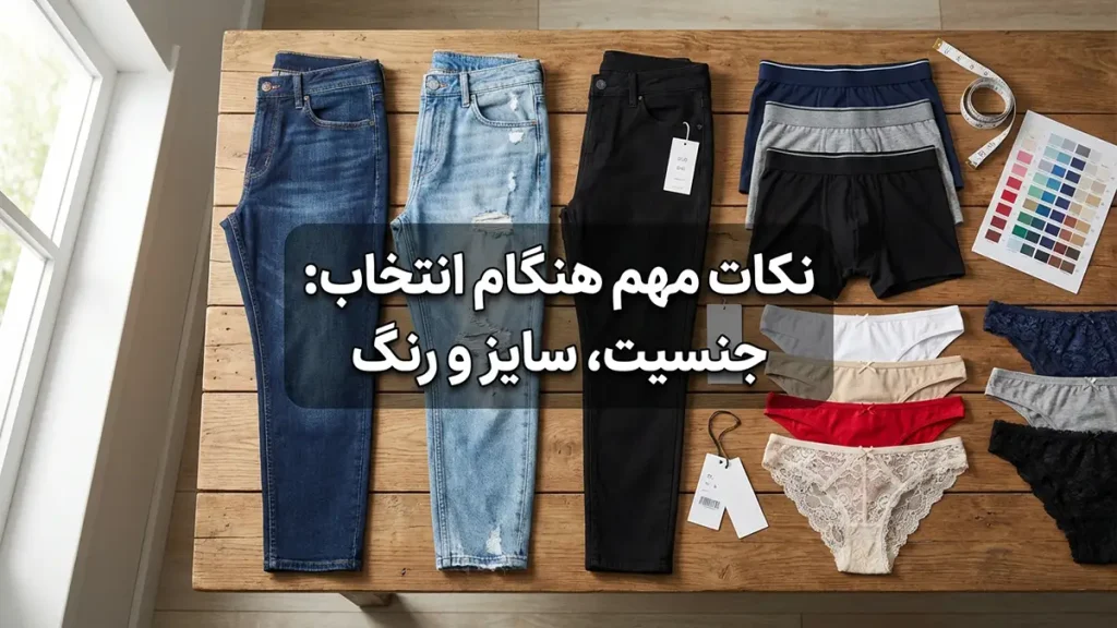 لباس زیر مناسب لباسهای جین: راهنمای جامع برای راحتی و استایل نکات مهم در انتخاب: جنس، اندازه و رنگ