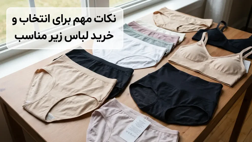 لباس زیر مناسب برای استفاده چندساعته: راهنمای جامع انتخاب و نگهداری نکات مهم در انتخاب و خرید لباس زیر مناسب