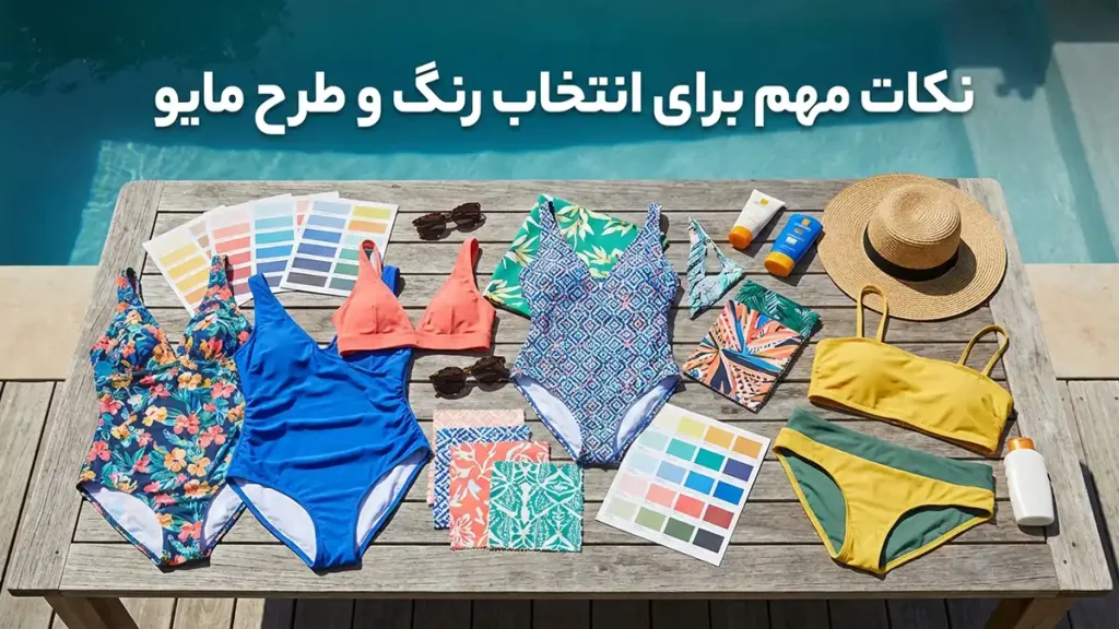 مایو مناسب کنار استخرهای روباز: راهنمای جامع انتخاب و استایل نکات مهم در انتخاب رنگ و طرح مایو
