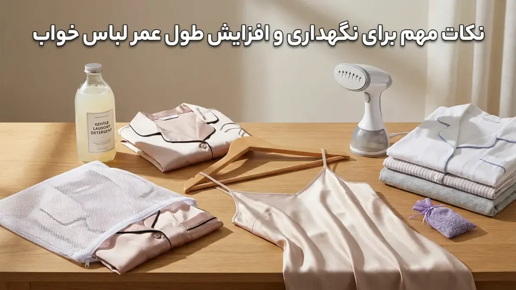 چطور لباس خواب بلند مناسب انتخاب کنیم: راهنمای جامع و کاربردی نکات مهم برای نگهداری و افزایش طول عمر لباس خواب