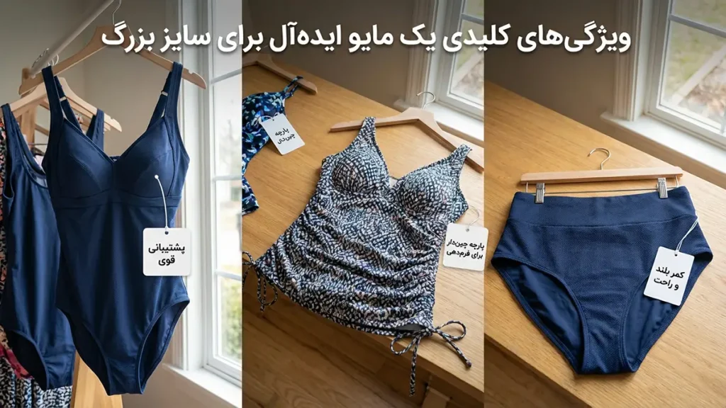 مایو مناسب افراد درشتاندام: راهنمای جامع انتخاب، خرید و استایل ویژگیهای کلیدی یک مایو ایدهآل برای اندامهای درشت