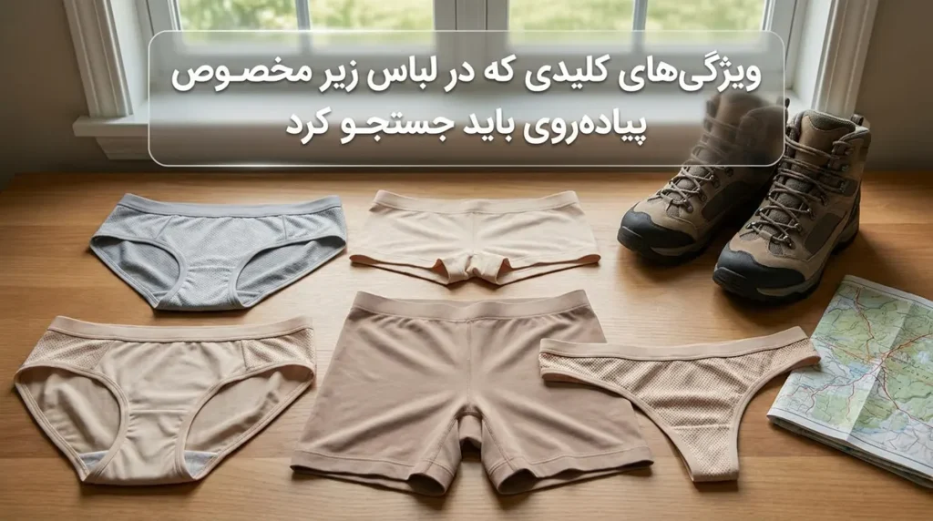 ویژگی‌های کلیدی که باید در لباس زیر پیاده‌روی جستجو کنید