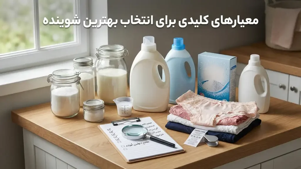 بهترین شوینده برای شستن شورت زنانه: راهنمای جامع و تخصصی معیارهای کلیدی در انتخاب بهترین شوینده