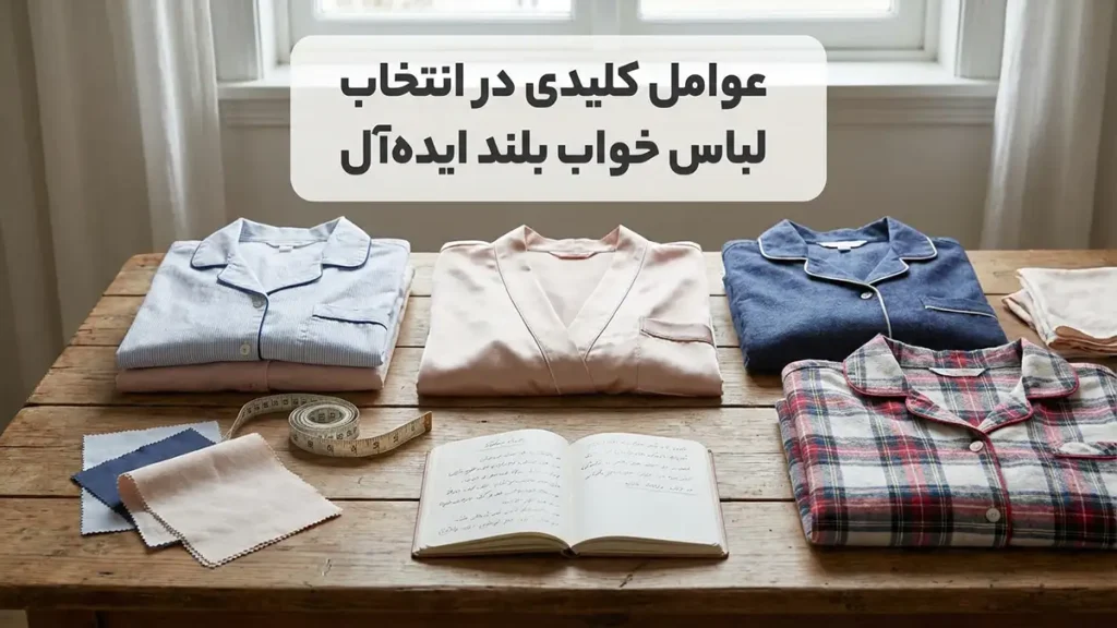 چطور لباس خواب بلند مناسب انتخاب کنیم: راهنمای جامع و کاربردی عوامل کلیدی در انتخاب لباس خواب بلند ایدهآل