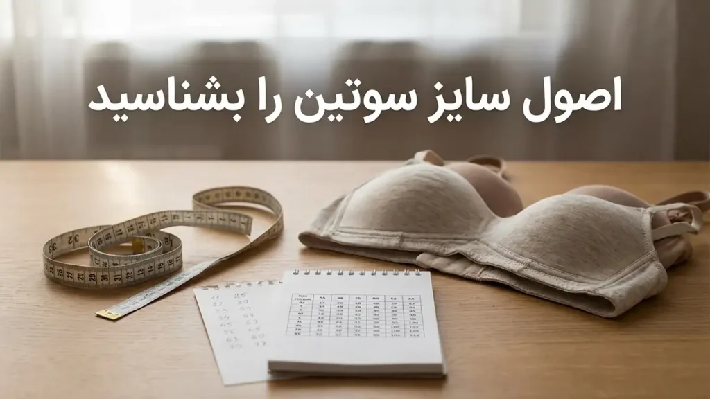چطور سایز سوتین را بفهمیم: راهنمای جامع اندازهگیری و انتخاب سوتین مناسب اجزای اصلی سایز سوتین را بشناسید