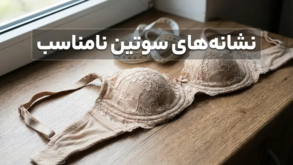سایز سوتین از چند تا چنده؟ راهنمای کامل اندازهگیری و انتخاب نشانههای سوتین با سایز نامناسب