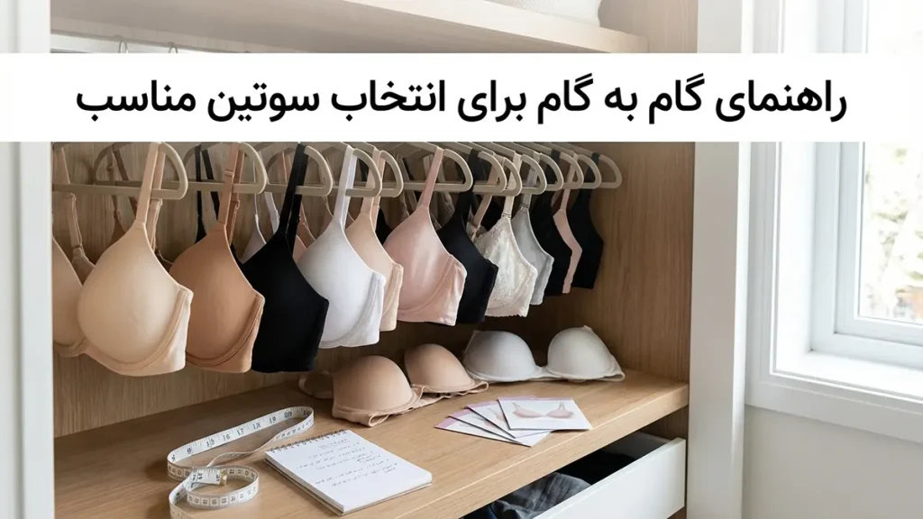 راهنمای گام به گام برای انتخاب سوتین مناسب
