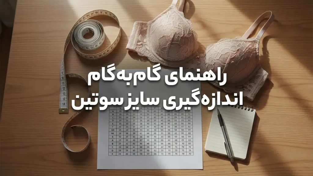 اندازه گیری سایز سوتین راهنمای گام به گام اندازه گیری سایز سوتین