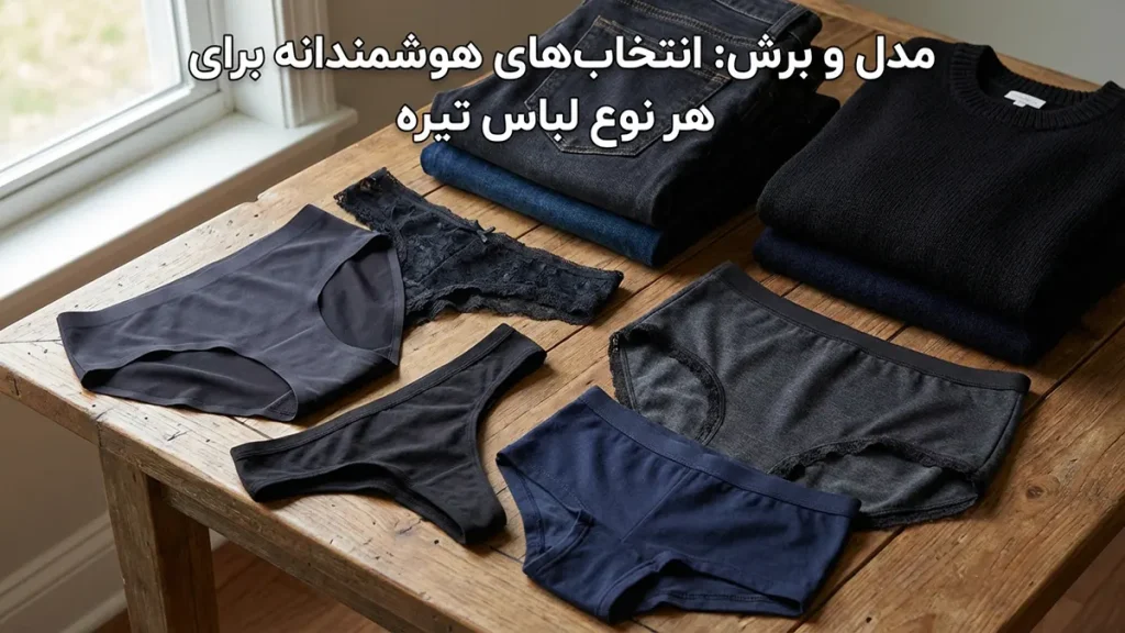لباس زیر مناسب لباسهای تیره مدل و برش: انتخابهای هوشمندانه برای هر نوع لباس تیره