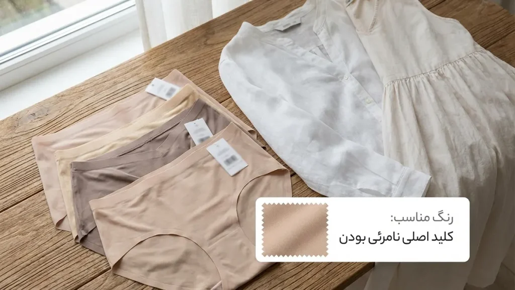 لباس زیر مناسب زیر لباسهای سفید نازک: راهنمای جامع برای استایلی بینقص رنگ مناسب: کلید اصلی دیده نشدن