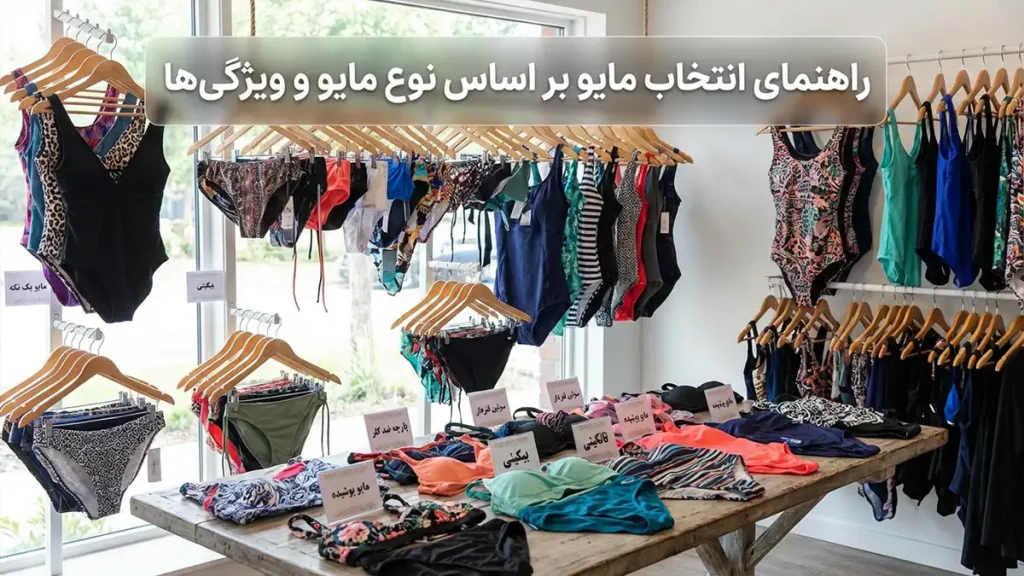 چطور مایو مناسب بدن خودمون پیدا کنیم راهنمای انتخاب مایو بر اساس نوع مایو و ویژگیها