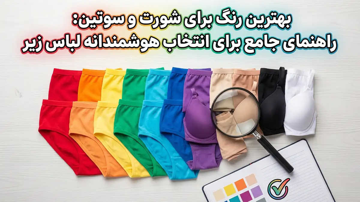 بهترین رنگ شورت و سوتین: راهنمای جامع انتخاب هوشمندانه لباس زیر
