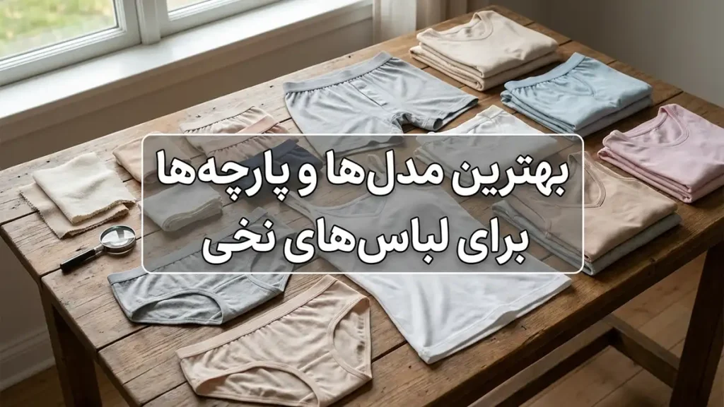 لباس زیر مناسب لباسهای نخی: راهنمای جامع برای راحتی، سلامت و زیبایی بهترین مدلها و جنسها برای لباسهای نخی
