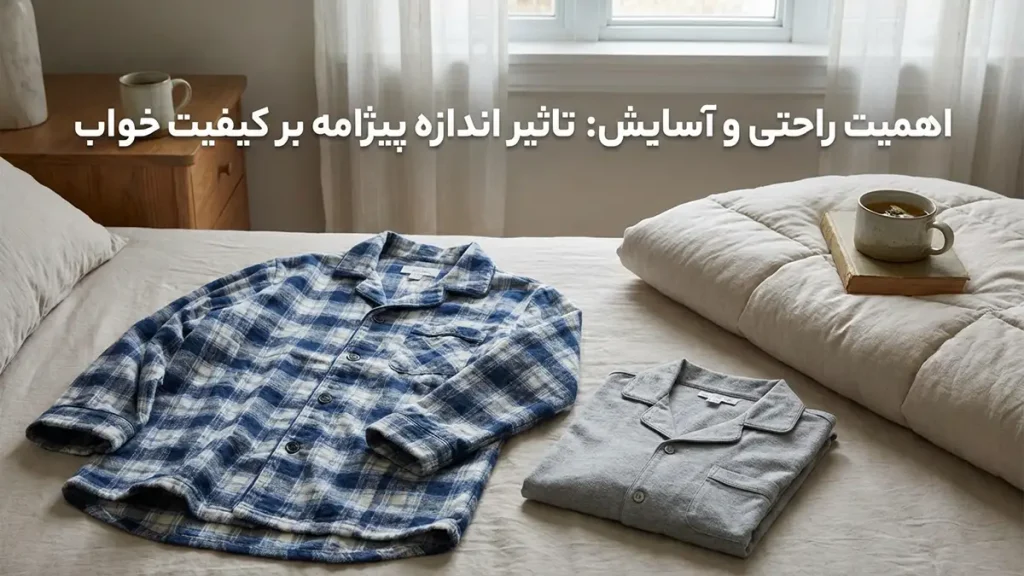چطور سایز لباس خواب رو انتخاب کنیم اهمیت راحتی و آسایش: تاثیر سایز لباس خواب بر کیفیت خواب