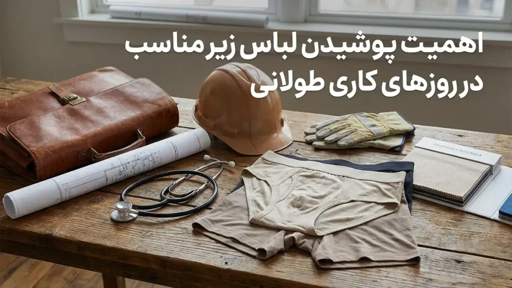 لباس زیر مناسب روزهای طولانی کاری: راهنمای جامع برای راحتی و بهرهوری اهمیت لباس زیر مناسب در طول روزهای کاری طولانی