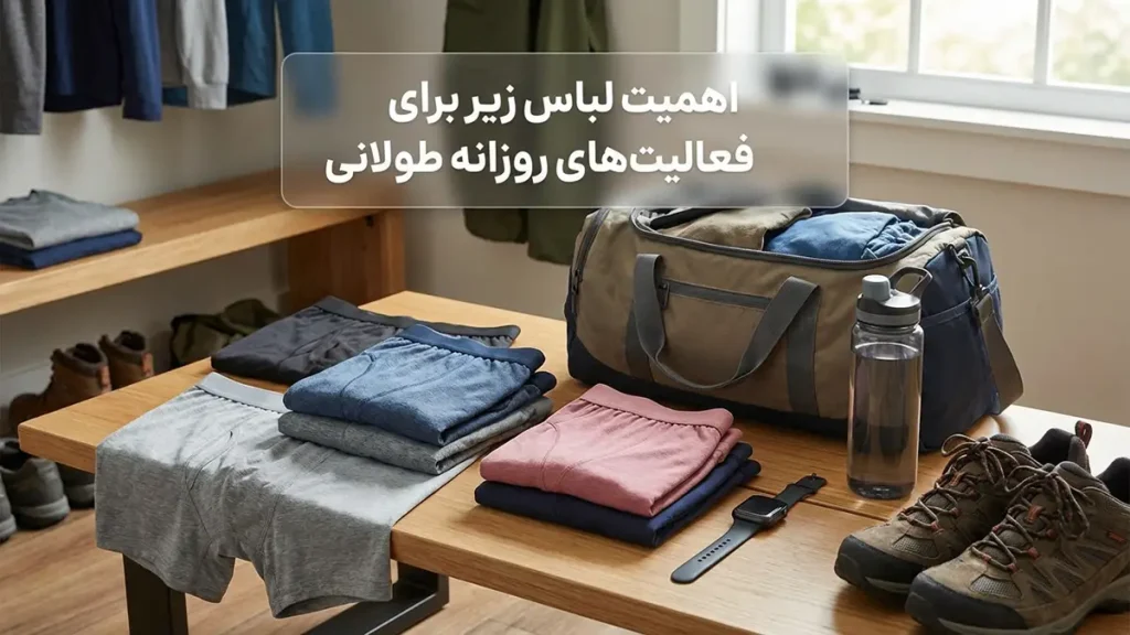 لباس زیر مناسب فعالیتهای روزانه طولانی اهمیت لباس زیر در فعالیتهای روزانه طولانی