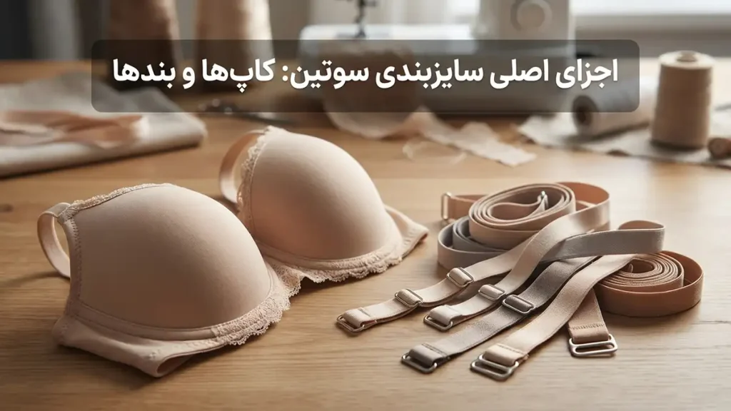 سایز سوتین از چند تا چنده؟ راهنمای کامل اندازهگیری و انتخاب اجزای اصلی سایزبندی سوتین: کاپ و بند