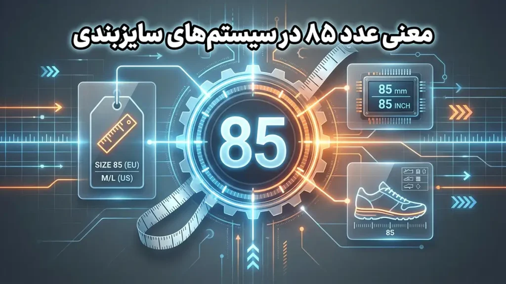 سایز 85 چیست؟ راهنمای کامل انتخاب سایز لباس زیر مفهوم عدد "85" در سیستمهای سایزبندی