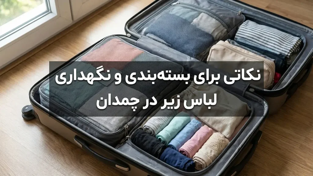 نکات بسته‌بندی و نگهداری لباس زیر در چمدان