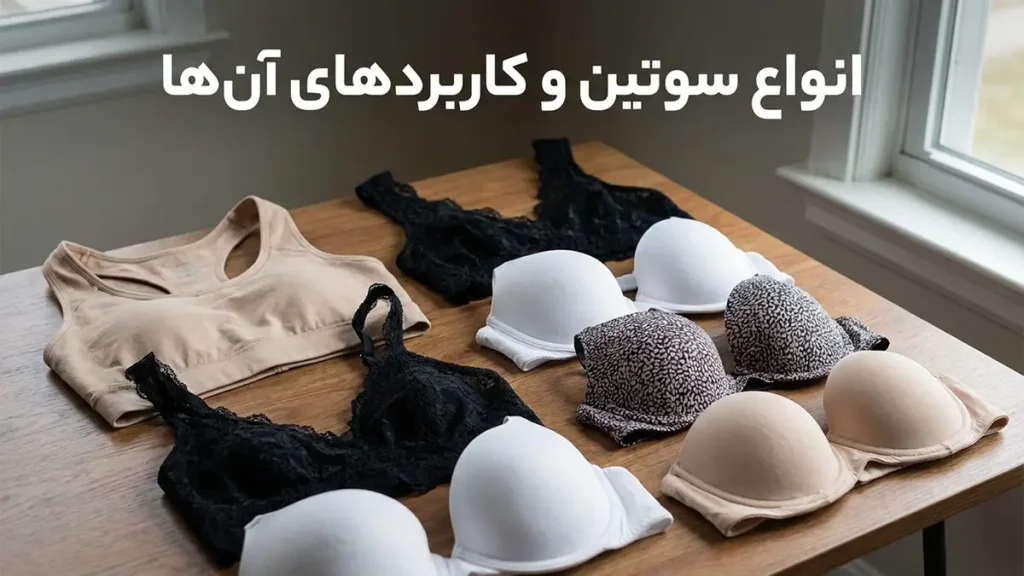 انواع سوتین و کاربرد آن‌ها