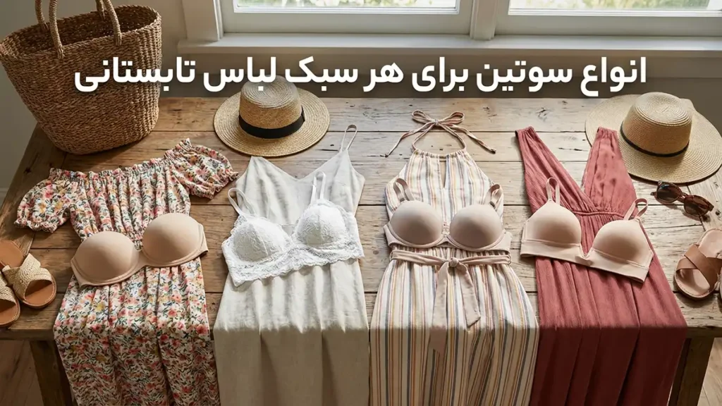انواع سوتین برای هر مدل لباس تابستانی