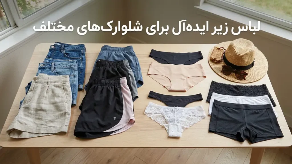 لباس زیر مناسب شلوارکهای تابستانی: ترکیبی از راحتی و استایل انواع لباس زیر ایدهآل برای شلوارکهای مختلف