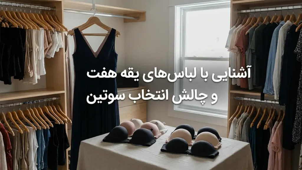 بهترین مدل سوتین برای لباسهای یقه هفت شناخت لباسهای یقه هفت و چالش انتخاب سوتین