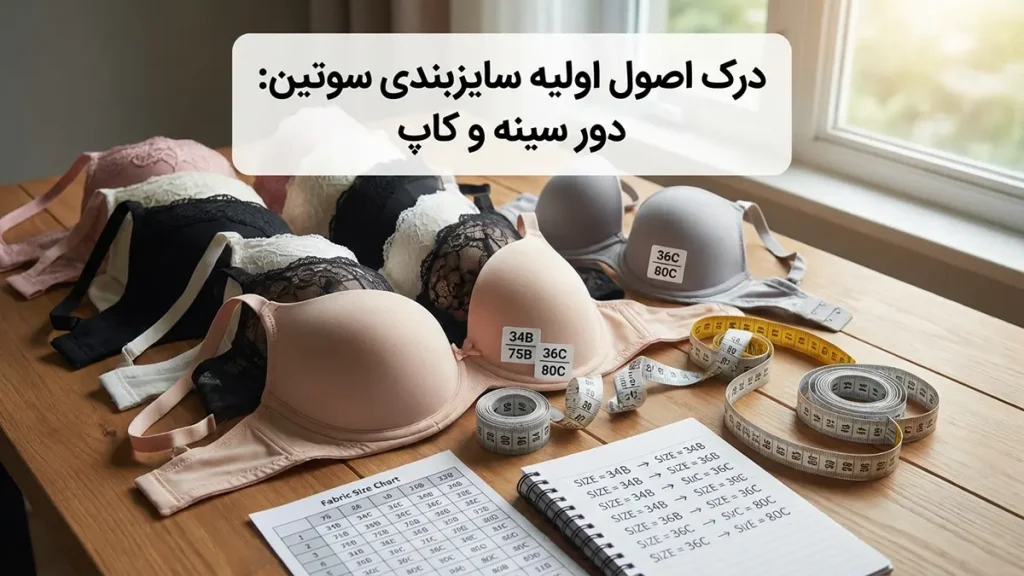 سایز سوتین های خارجی به ایرانی: راهنمای جامع تبدیل و انتخاب ایدهآل درک اصول سایزبندی سوتین: نوار و کاپ