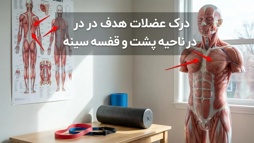 درک عضلات هدف در ناحیه پشتی و سینه