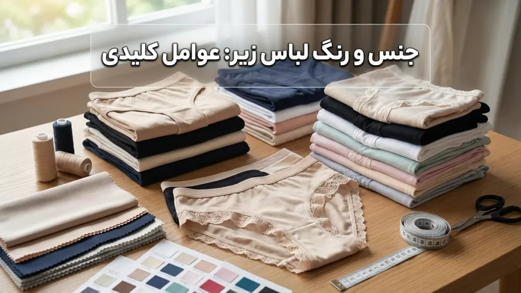 جنس و رنگ لباس زیر: فاکتورهای کلیدی