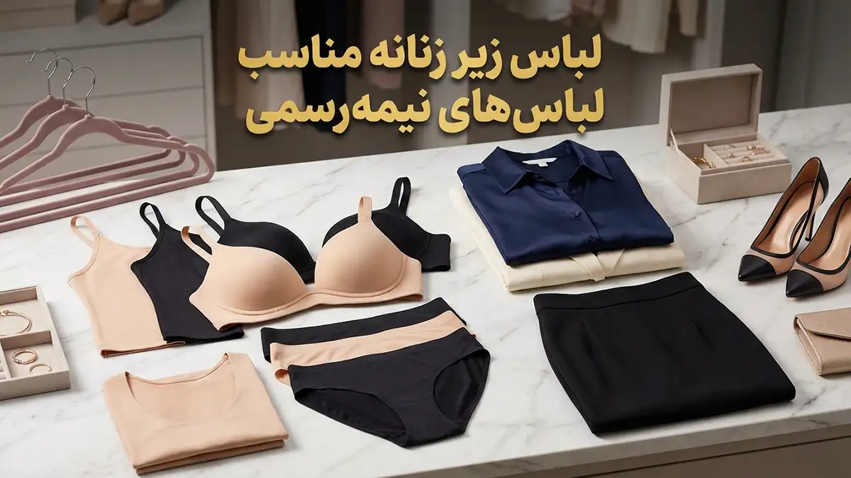 لباس زیر مناسب لباس‌های نیمه‌رسمی: راهنمای جامع برای استایلی بی‌نقص