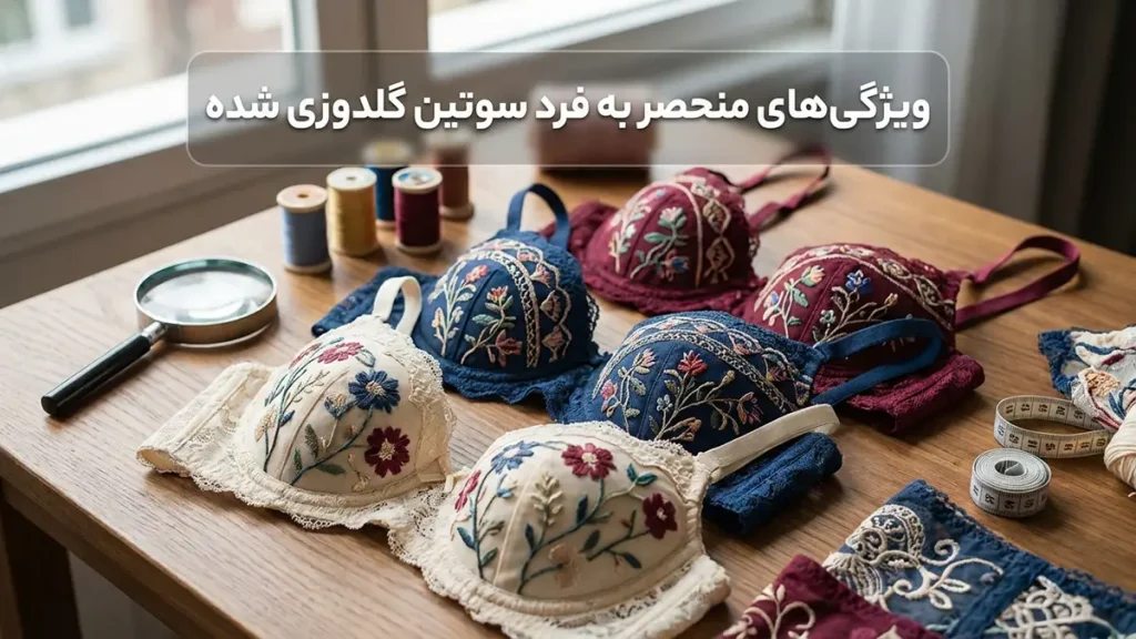 ویژگی‌های منحصر به فرد سوتین گلدوزی شده