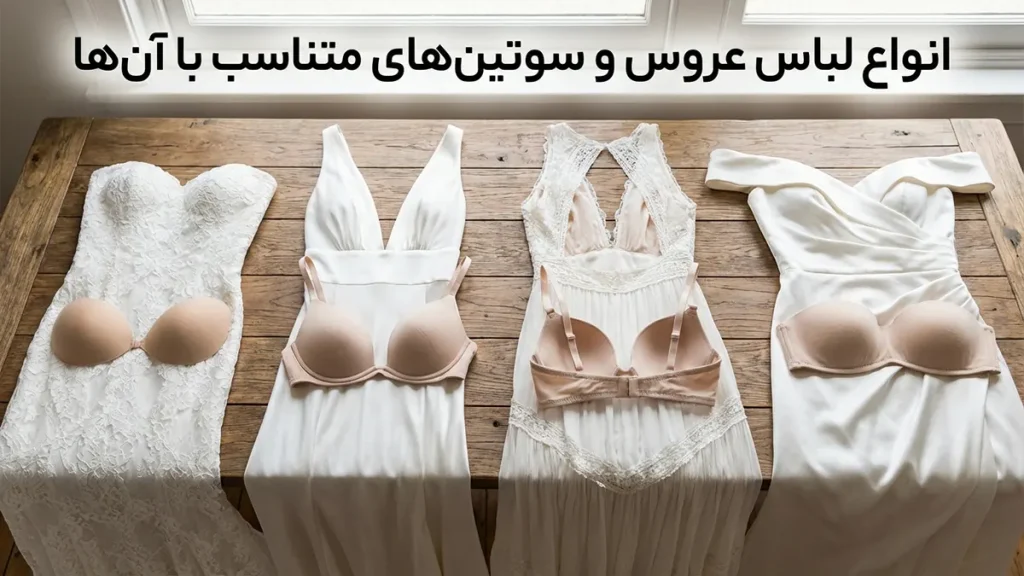 بهترین سوتین برای لباس عروس: راهنمای جامع انتخاب برای روزی فراموشنشدنی انواع مدلهای لباس عروس و سوتینهای متناسب با آنها