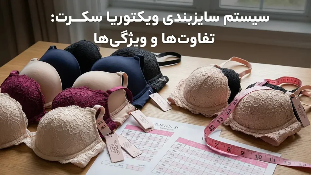 سیستم سایزبندی ویکتوریا سکرت: تفاوت‌ها و ویژگی‌ها