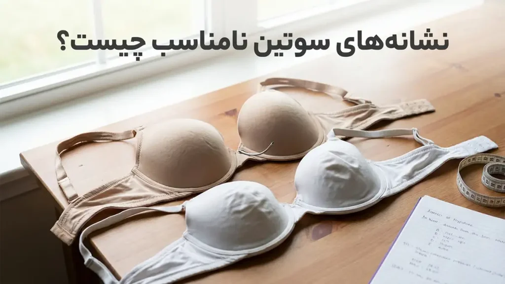 سایز سوتین بر چه اساسی است؟ راهنمای جامع اندازهگیری و انتخاب نشانههای سوتین با سایز نامناسب چیست؟