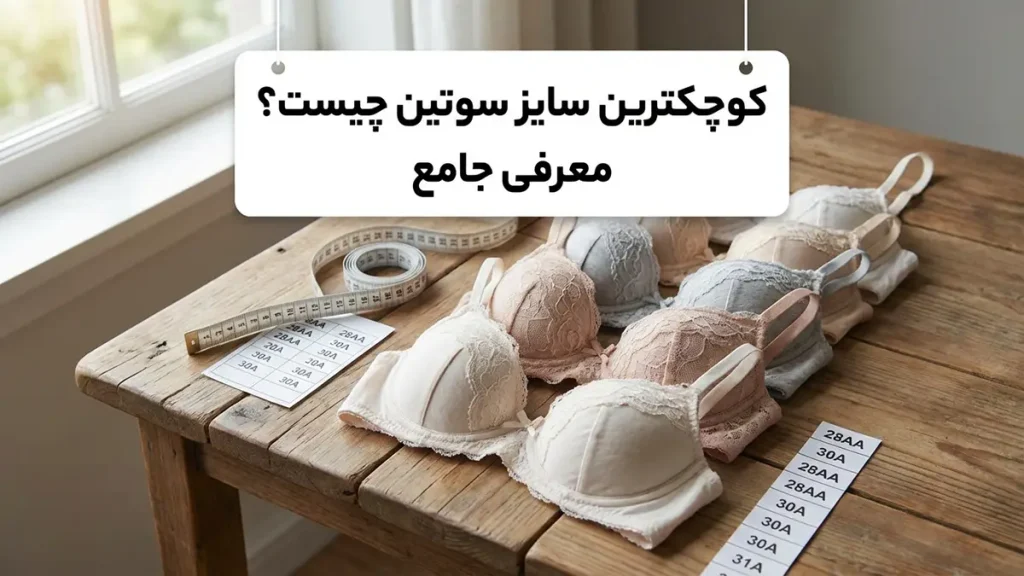 کوچکترین سایز سوتین چیست؟ معرفی جامع و نکات کاربردی کوچکترین سایز سوتین چیست؟ معرفی جامع