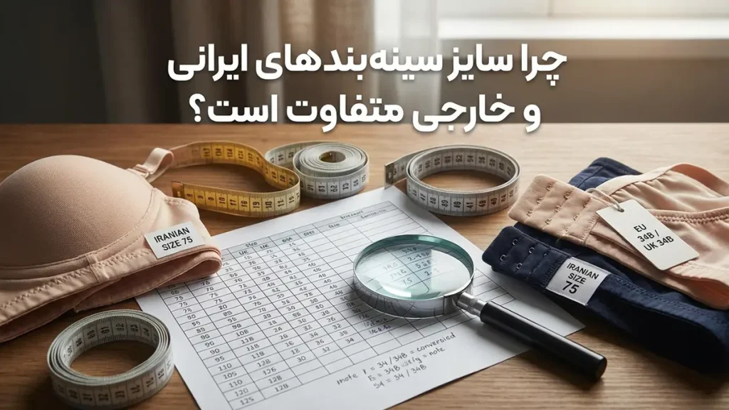 چرا سایز سوتین ایرانی و خارجی متفاوت است؟
