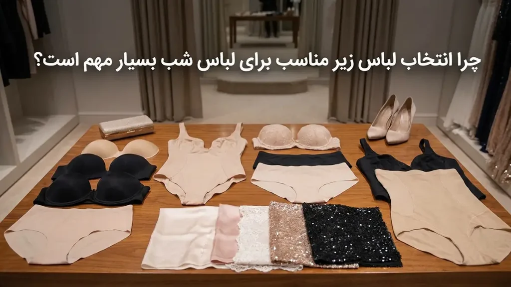 لباس زیر مناسب لباسهای رسمی شب: کلید ظاهری بینقص و اعتماد به نفس چرا انتخاب لباس زیر مناسب برای لباس شب حیاتی است؟