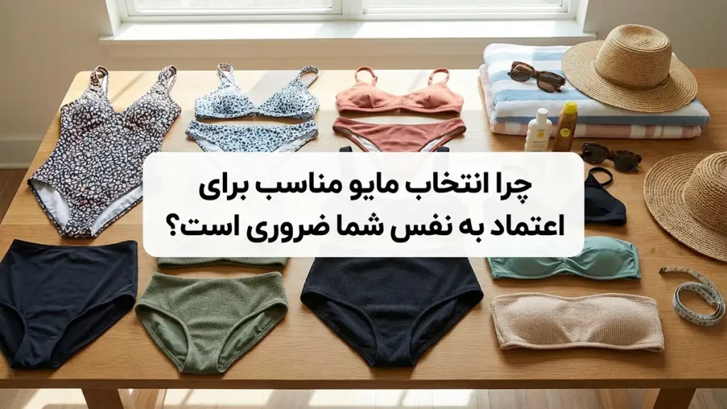 چطور مایو مناسب بدن خودمون پیدا کنیم چرا انتخاب مایوی مناسب برای اعتماد به نفس شما ضروری است؟